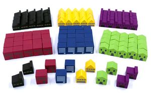 Power Grid: Meeple Source 132-Piece Building Upgrade Kit