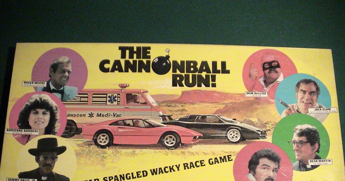 The Cannonball Run, Board Game