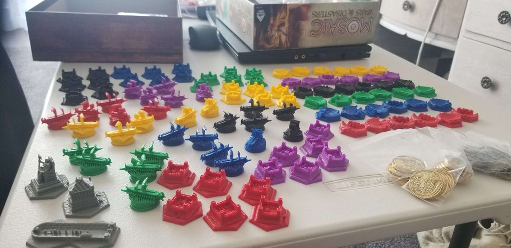 Illustration 3 de Mosaic: Wars & Disasters Expansion+Premium Colossus Edition
