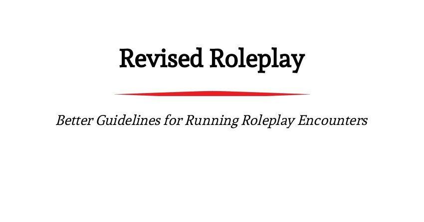 Revised Roleplay Rpg Item Rpggeek