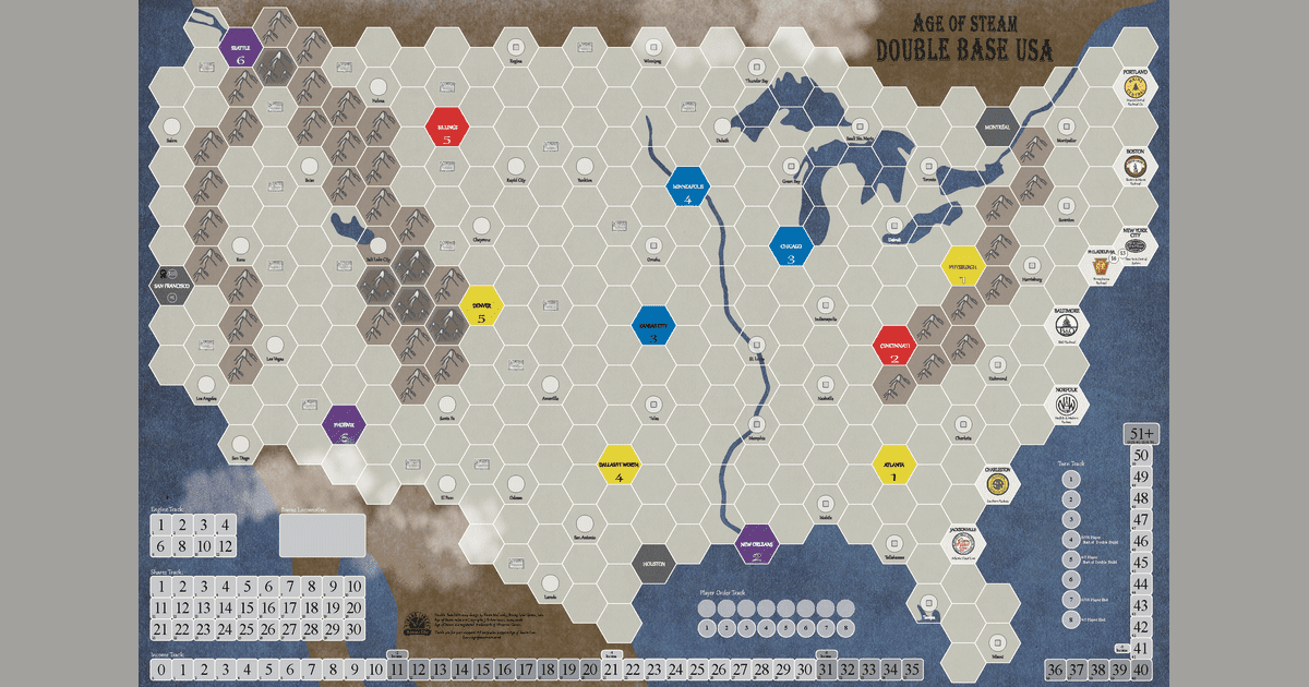 Rules - Double Base USA Expansion Map | Age of Steam Expansion: Double ...
