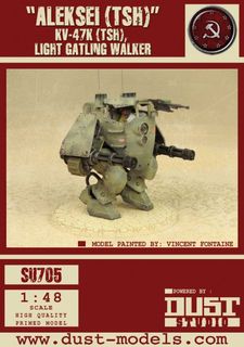 Dust Tactics: KV-47K (TSH) Light Gatling Walker – "Aleksei"