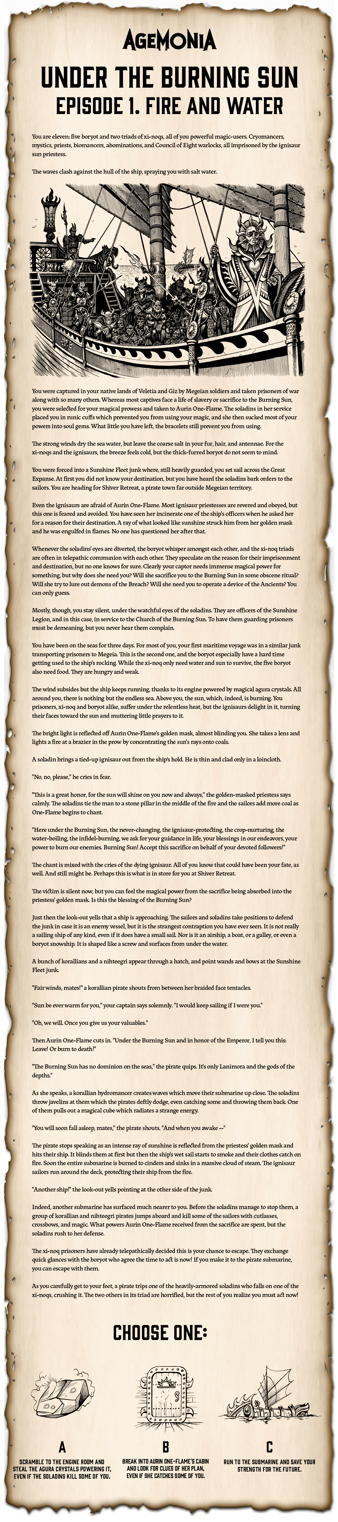 Under the Burning Sun - Episode 1: Fire & Water | Agemonia