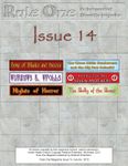 Issue: Rule One (Issue 14 - Autumn 2012)