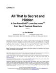 RPG Item: GRM6-01: All That is Secret and Hidden
