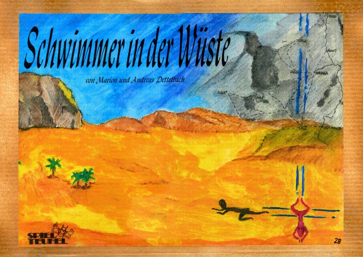 Schwimmer in der Wüste