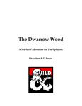 RPG Item: The Dwarrow Wood