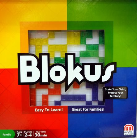 Mattel Blokus Board Game 2-4 Players 30mins Fun Family Game Easy Learn Blockus 