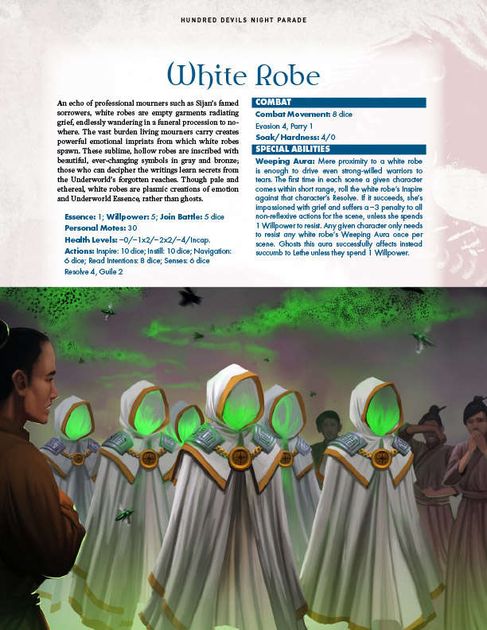 Hundred Devils Night Parade: White Robe | RPG Item | RPGGeek