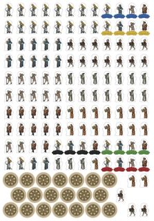 Orléans: Stickers for wooden character and technology tiles replacements (front)