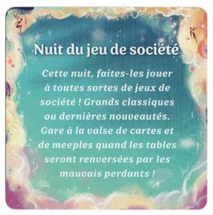 La Fabrique à rêves: Carte Nuit du Jeu de Société