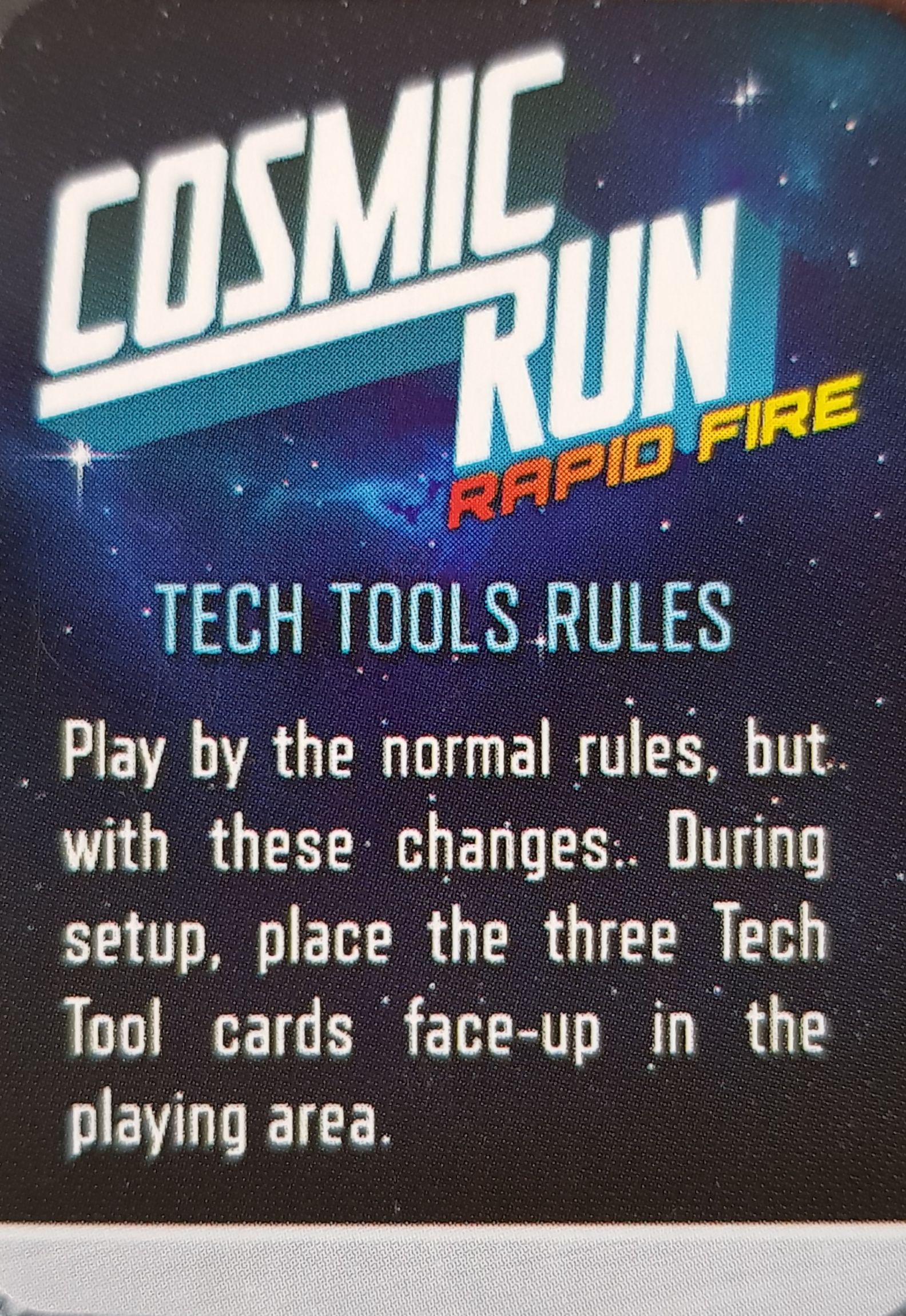 Cosmic Run: Rapid Fire – Tech Tools Promo Pack