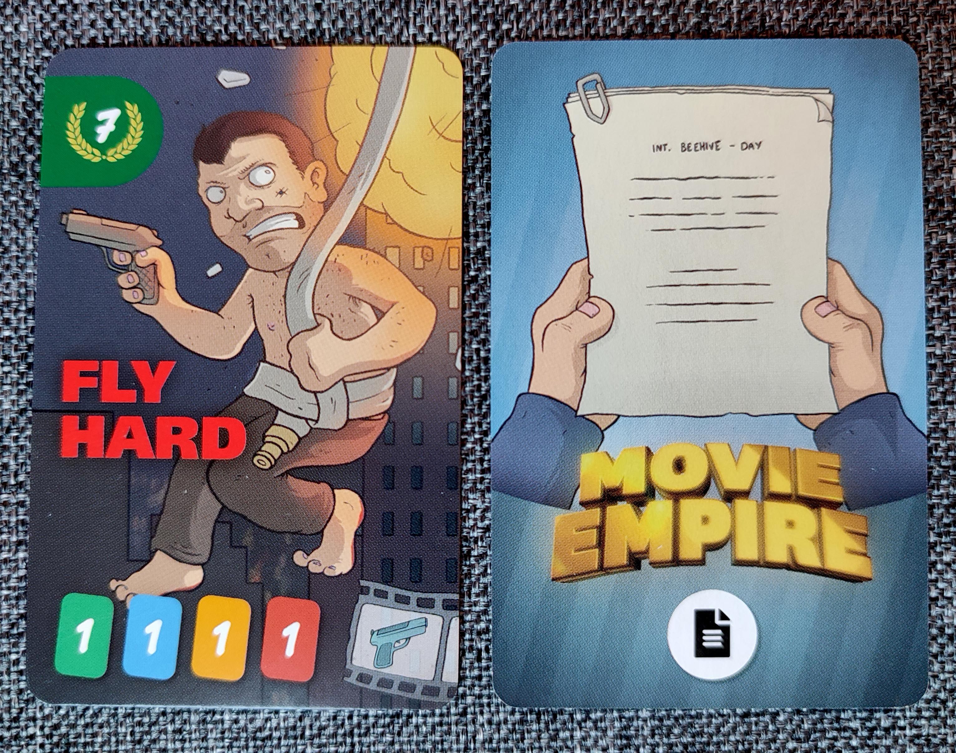 Movie Empire: Fly Hard Promo Card cover art