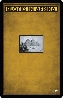 Blocks in Afrika: Card Deck