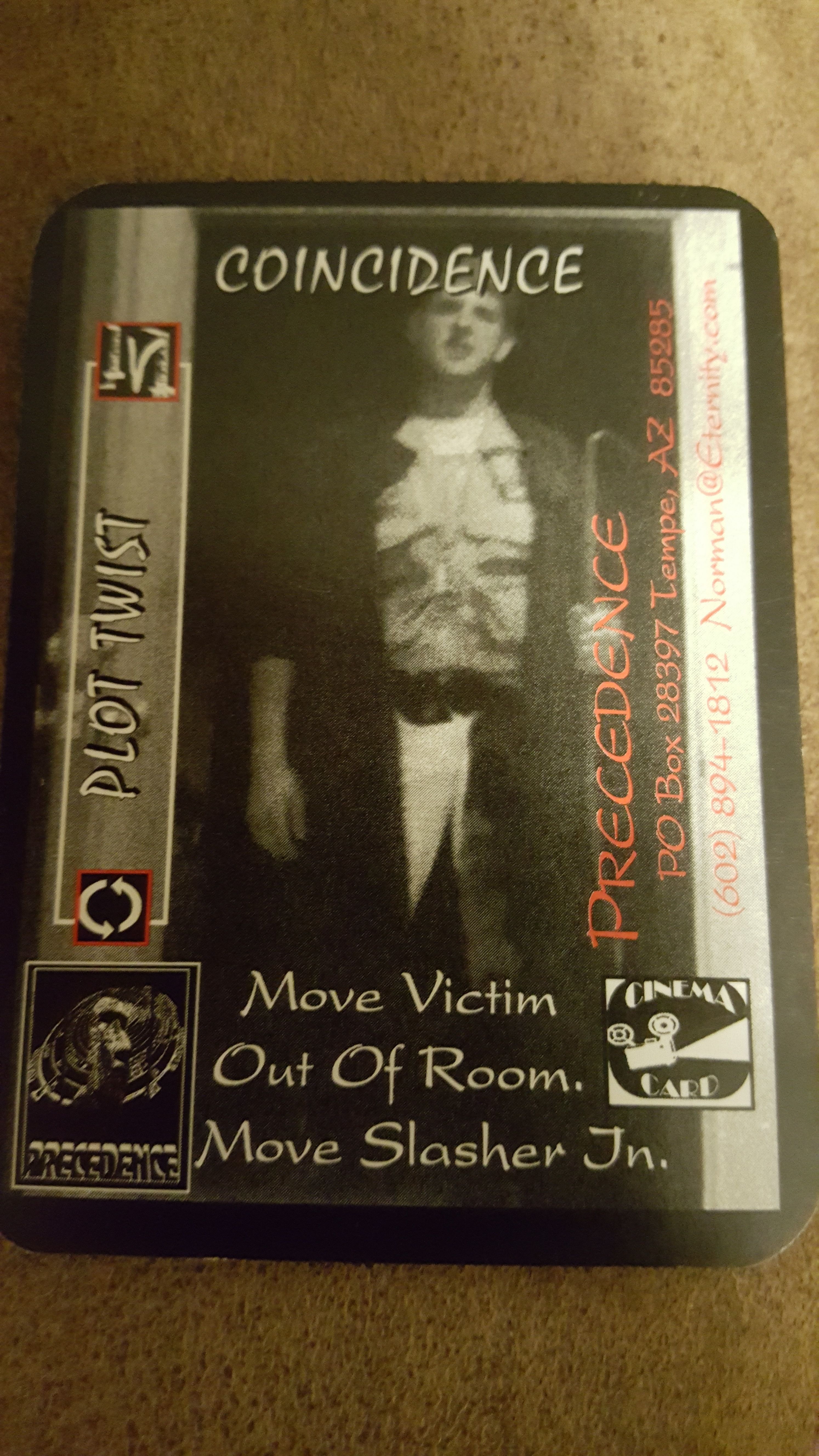 Slasher: The Final Cut – Coincidence Promo Card cover