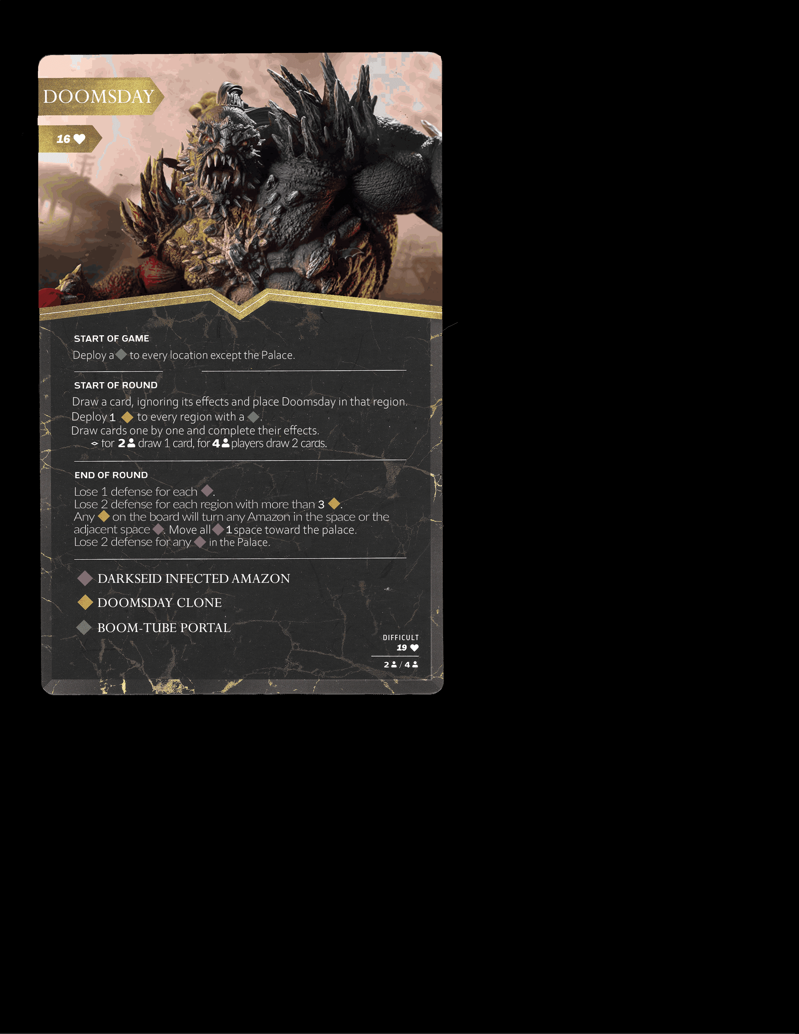Custom DOOMSDAY/SUPERMAN Cards | Wonder Woman: Challenge of the Amazons