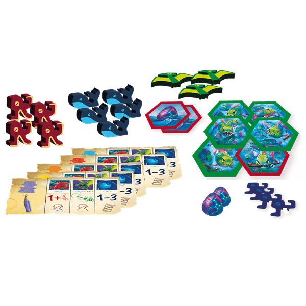 Survive The Island: Expansión Monstruosa - Spanish Edition (Components, image provided by the publisher)