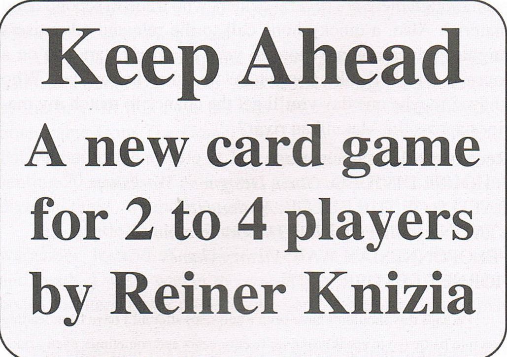 Keep Ahead