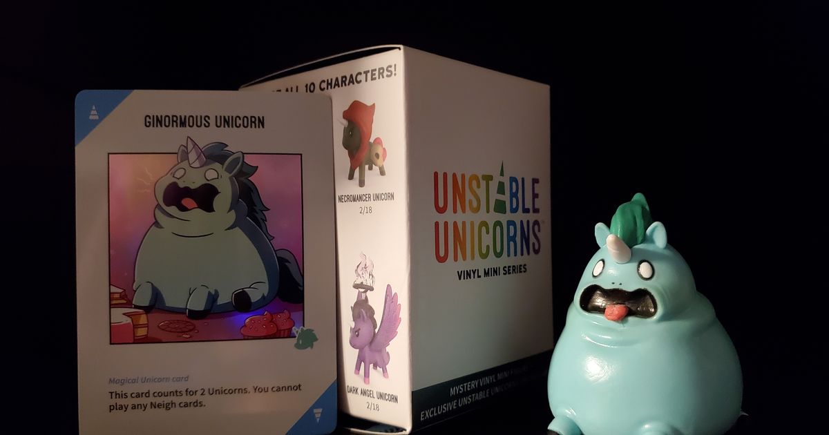 Unstable Unicorns Vinyl Mini Series Ginormous Unicorn Exclusive Foil