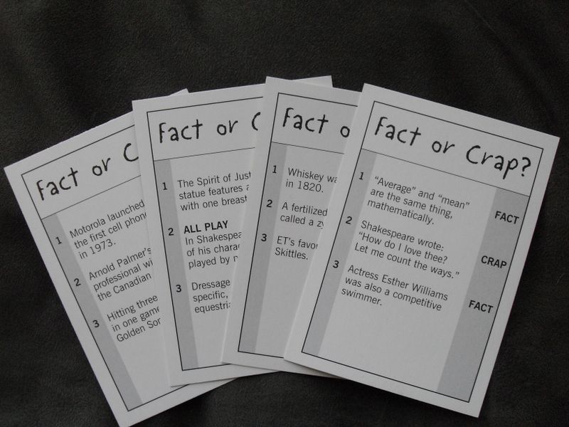 Fact Or Crap Board Game By University Games - Fast-Party Trivia Game For 3-8 Players, Ages 12+ - View #12