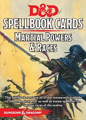 Gale Force Nine D&d Martial Powers & Races Spellbook Cards Version 3 Gf9 73921 for sale online 