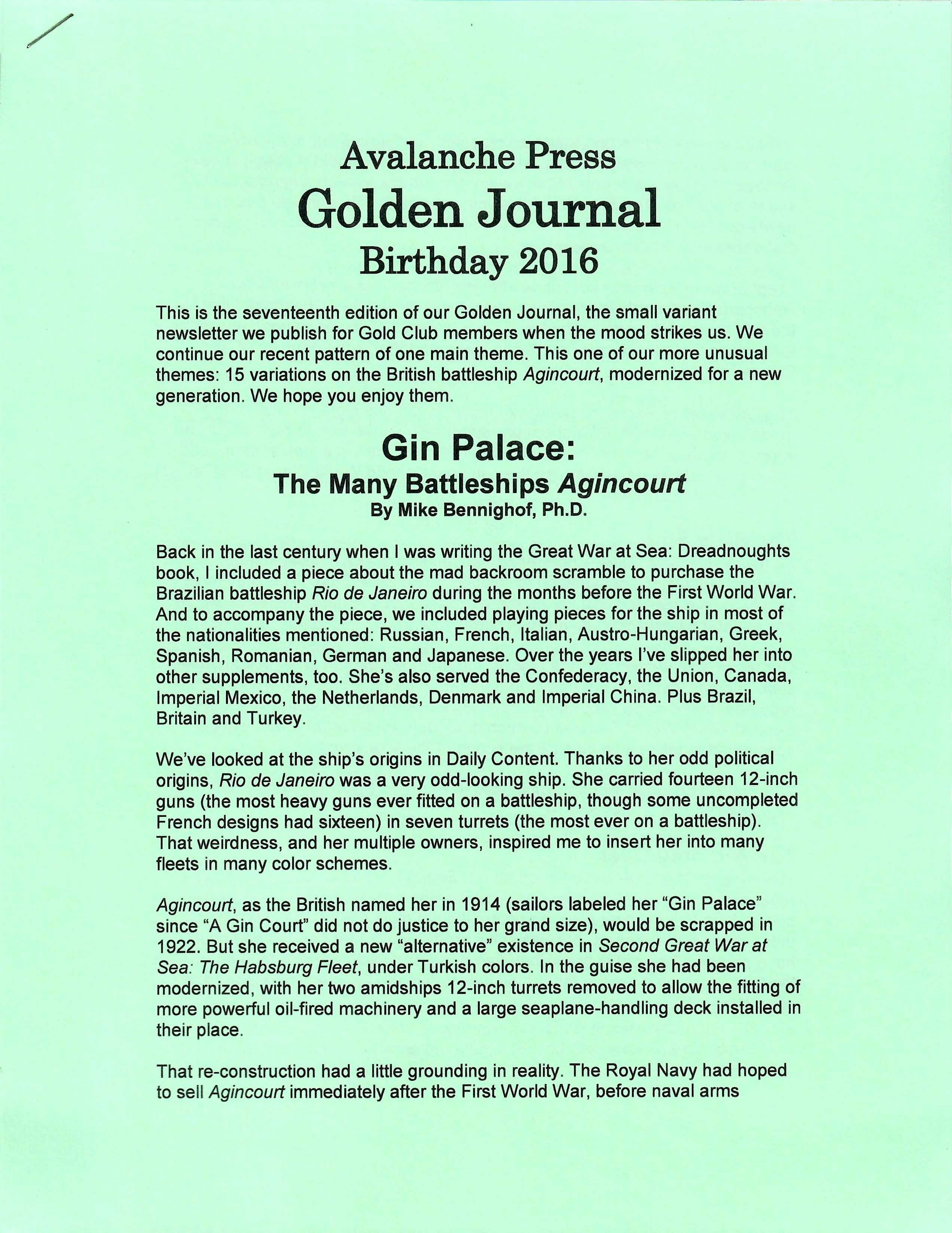 Second World War at Sea: Gin Palace