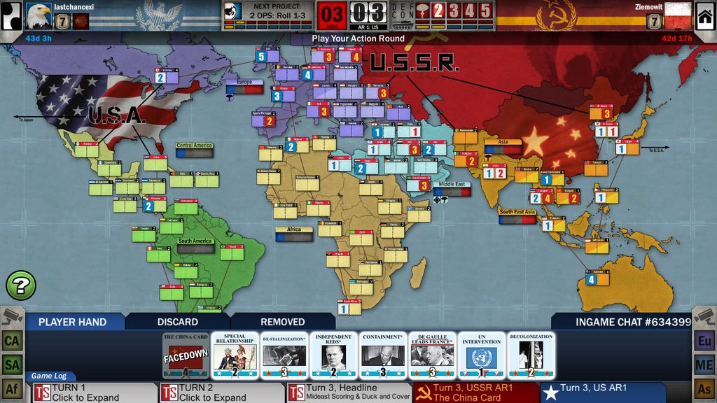 lastchancexi (US+2) vs Ziemowit (USSR) | BoardGameGeek