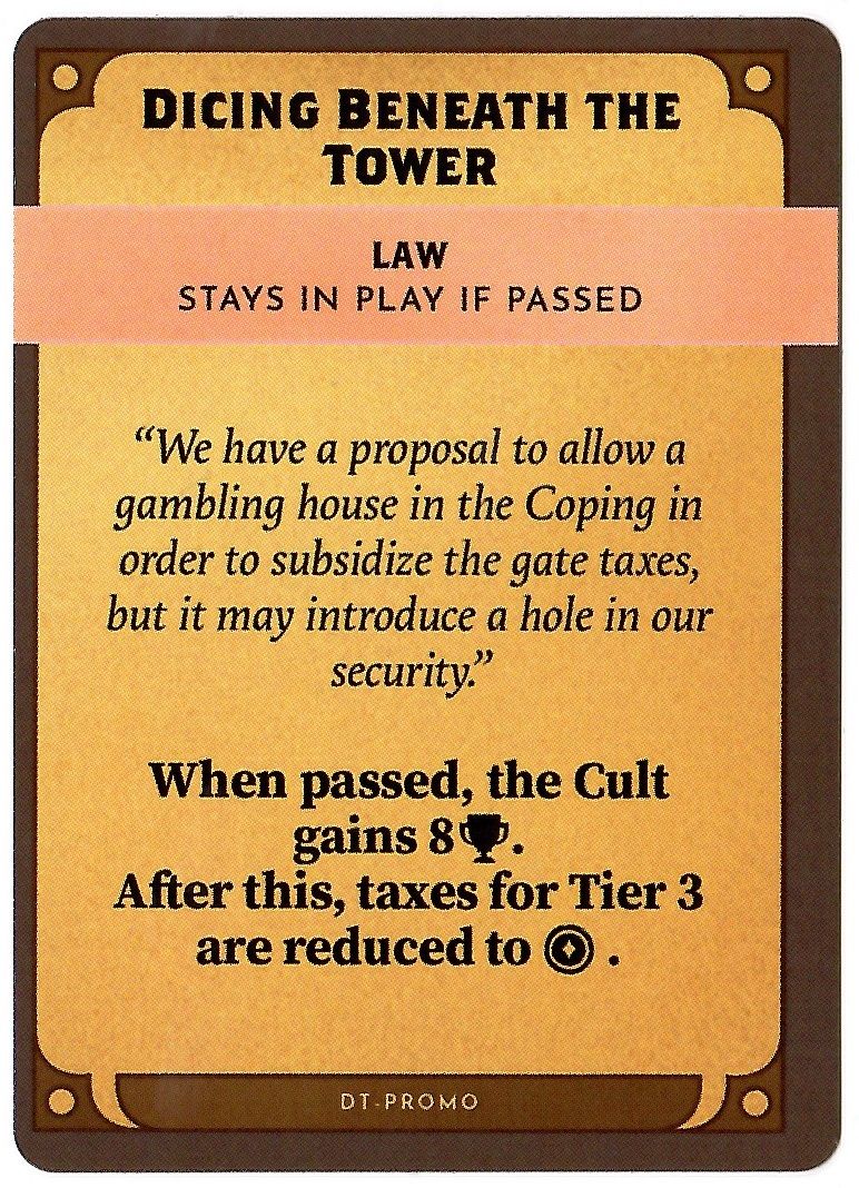 Kinfire Council: Dicing Beneath the Tower Promo Card