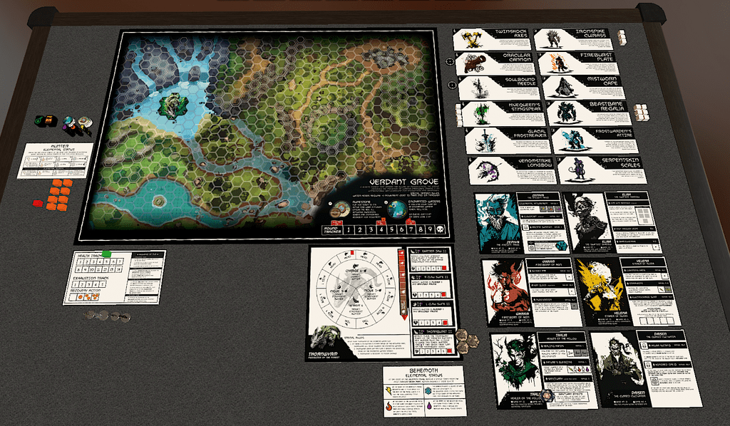 [WIP] Behemoth Boss Battler 2023 Solitaire PnP Game Design Contest