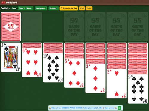 Solitaire Free Online Lincoln Greens Solitaire Play Online For Free