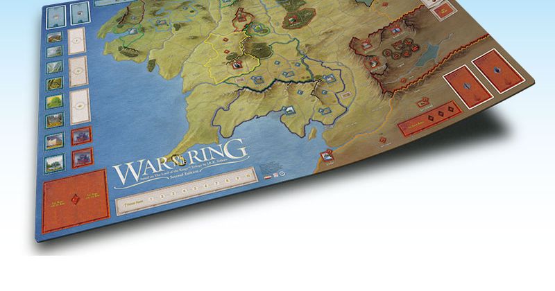 War Of The Ring 2nd Ed/Deluxe Mat - Terrain Upgrade Kit | Mt Doom & Mountain Borders | Ares