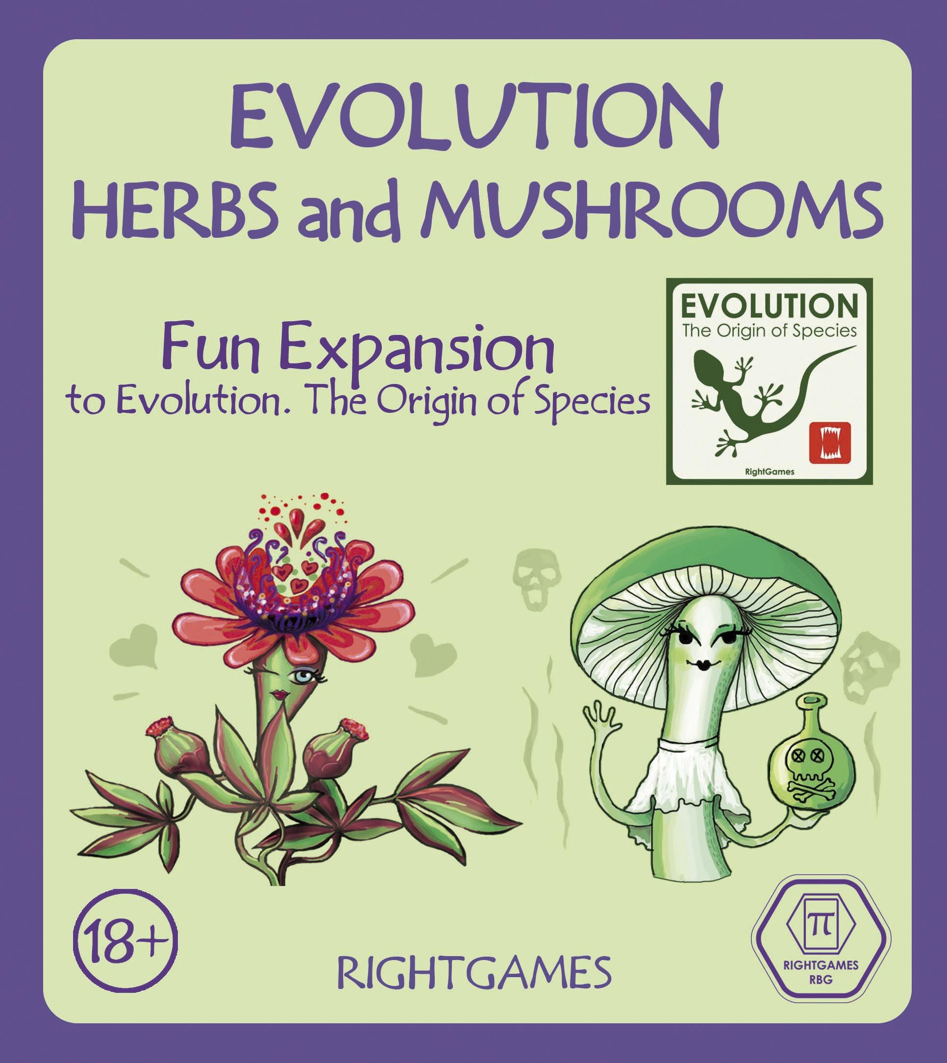 Evolution: Herbs and Mushrooms (Limba Engleza) box art