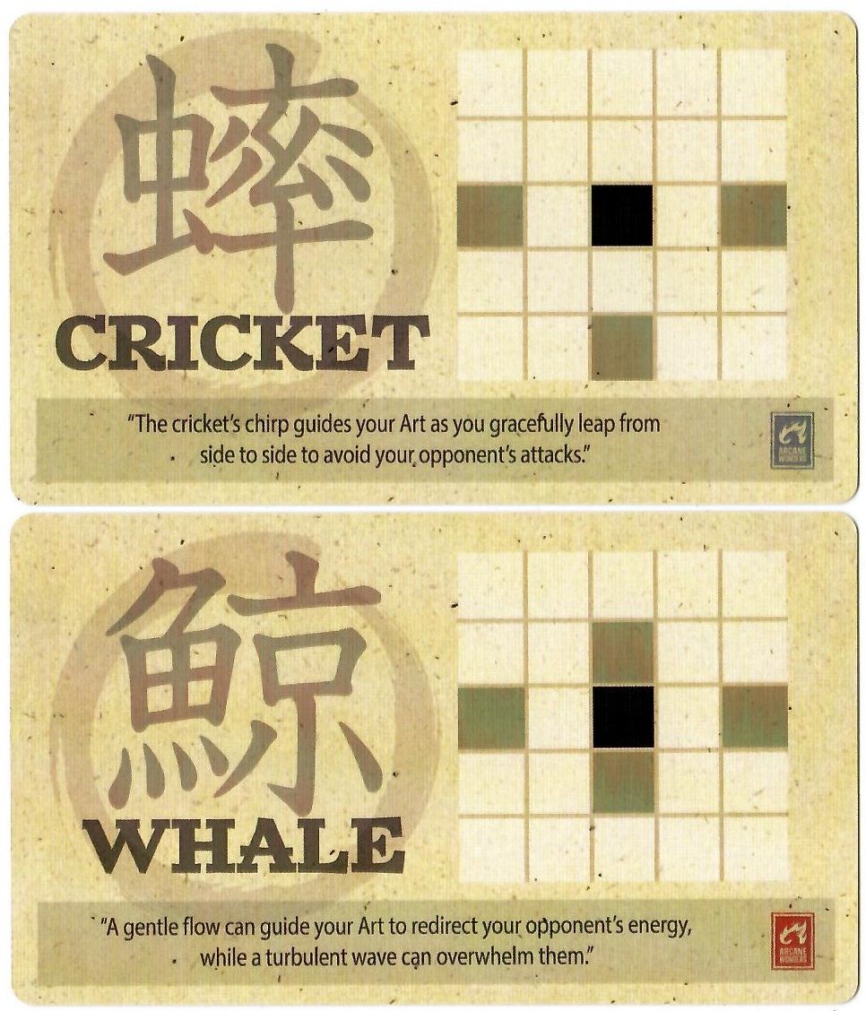Onitama: Whale and Cricket Promo Cards