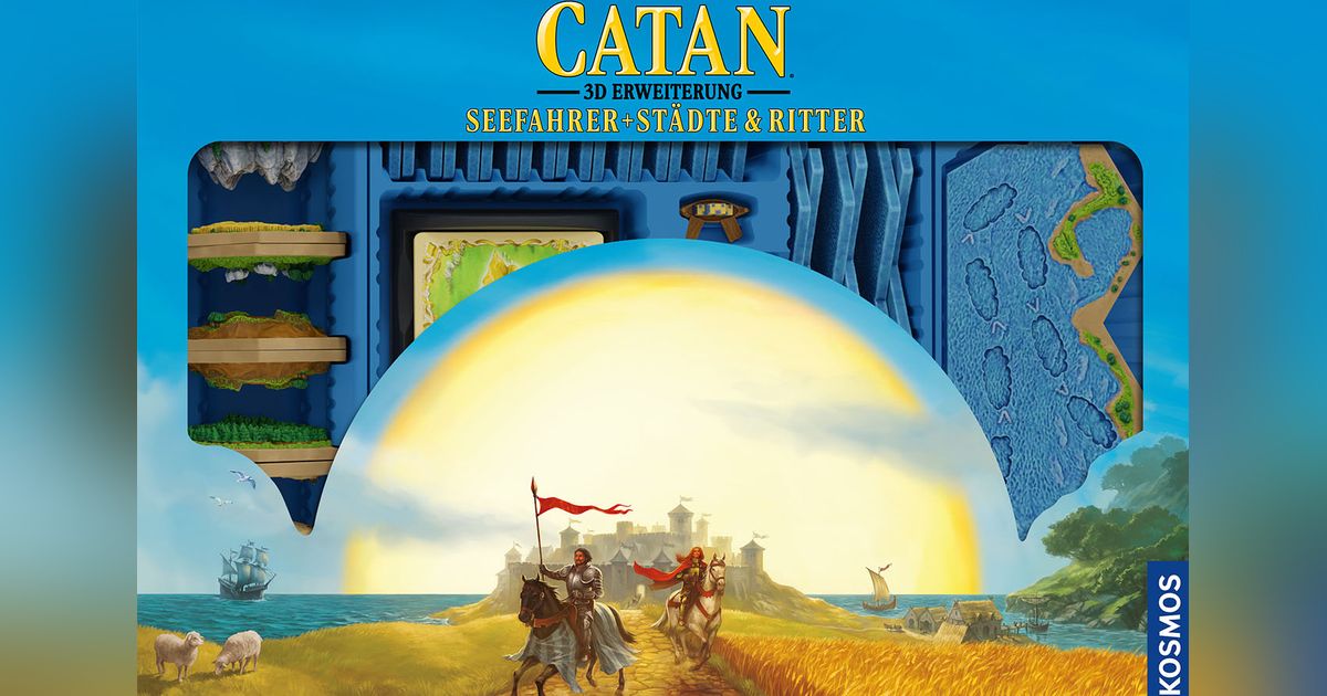 CATAN: 3D Expansions – Seafarers + Cities & Knights | Board