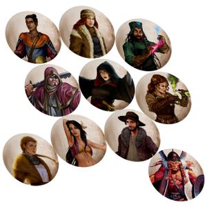 Aventuria: Sticker Set – Wheel of Life Alternative Heroes