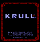Video Game: Krull
