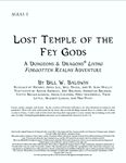 RPG Item: AGLA1-1: Lost Temple of the Fey Gods