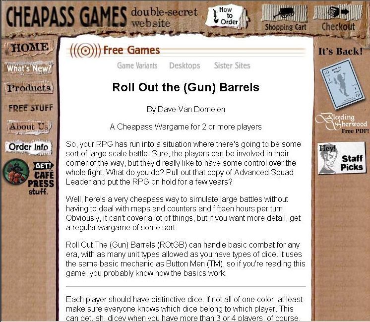 Roll Out the Gun Barrels