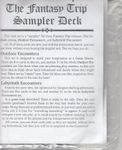 RPG Item: The Fantasy Trip Sampler Deck