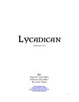 RPG Item: Lycadican Rulebook - Version 0.5