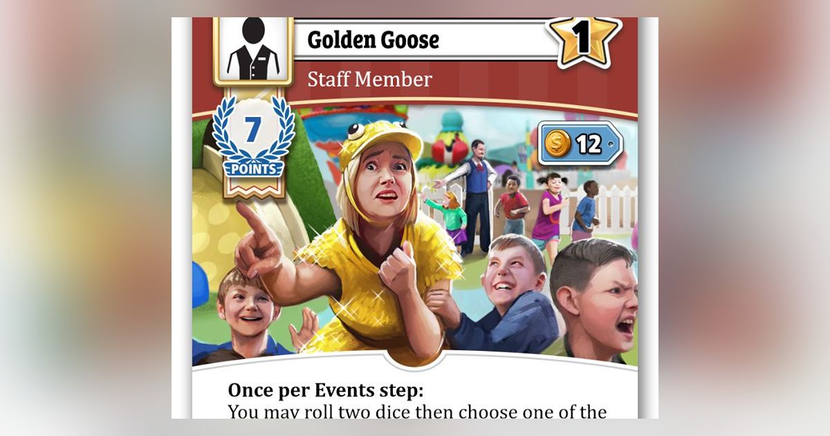 Unfair Golden Goose Promo Card Board Game BoardGameGeek