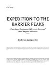 RPG Item: GEO1-09: Expedition to the Barrier Peaks