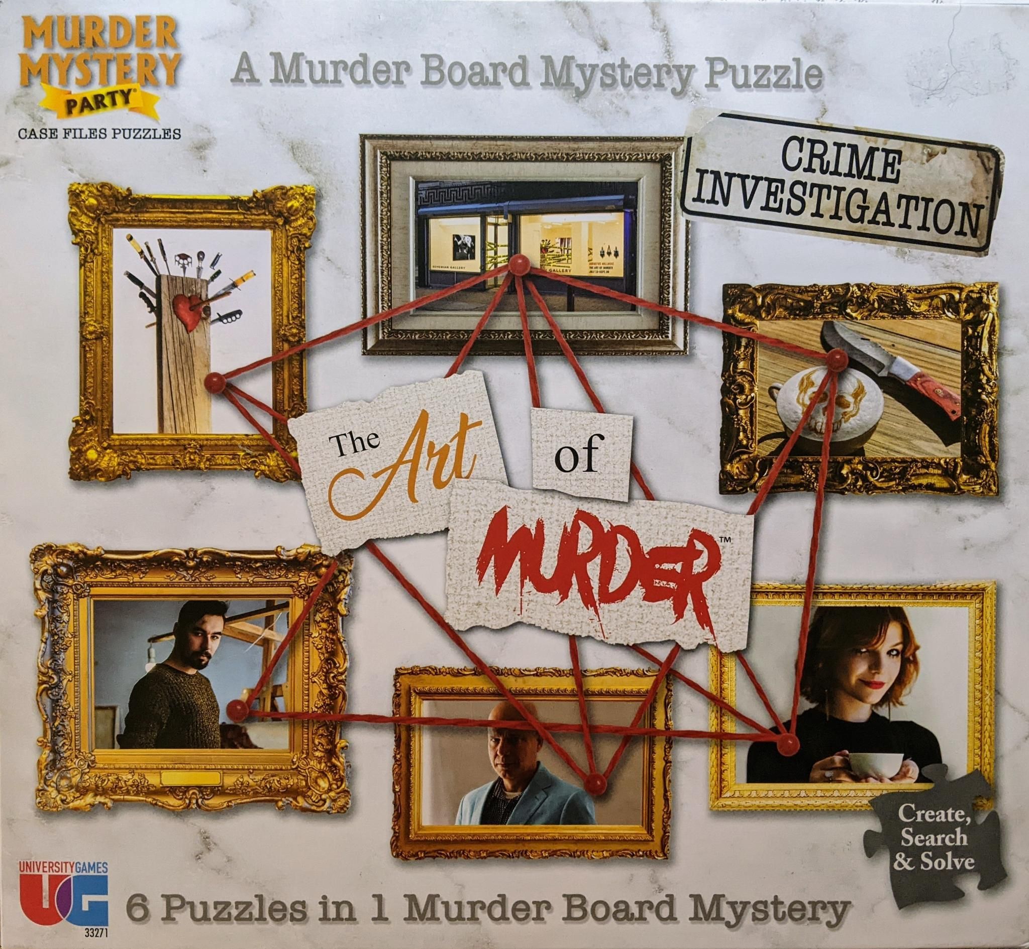 Murder Mystery Party Case File Puzzles: The Art of Murder cover art