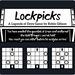 Board Game: Lockpicks