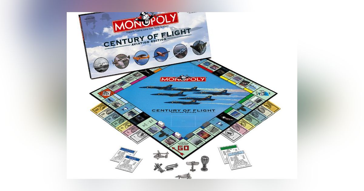 Monopoly Century of Flight Aviation Board Game BoardGameGeek