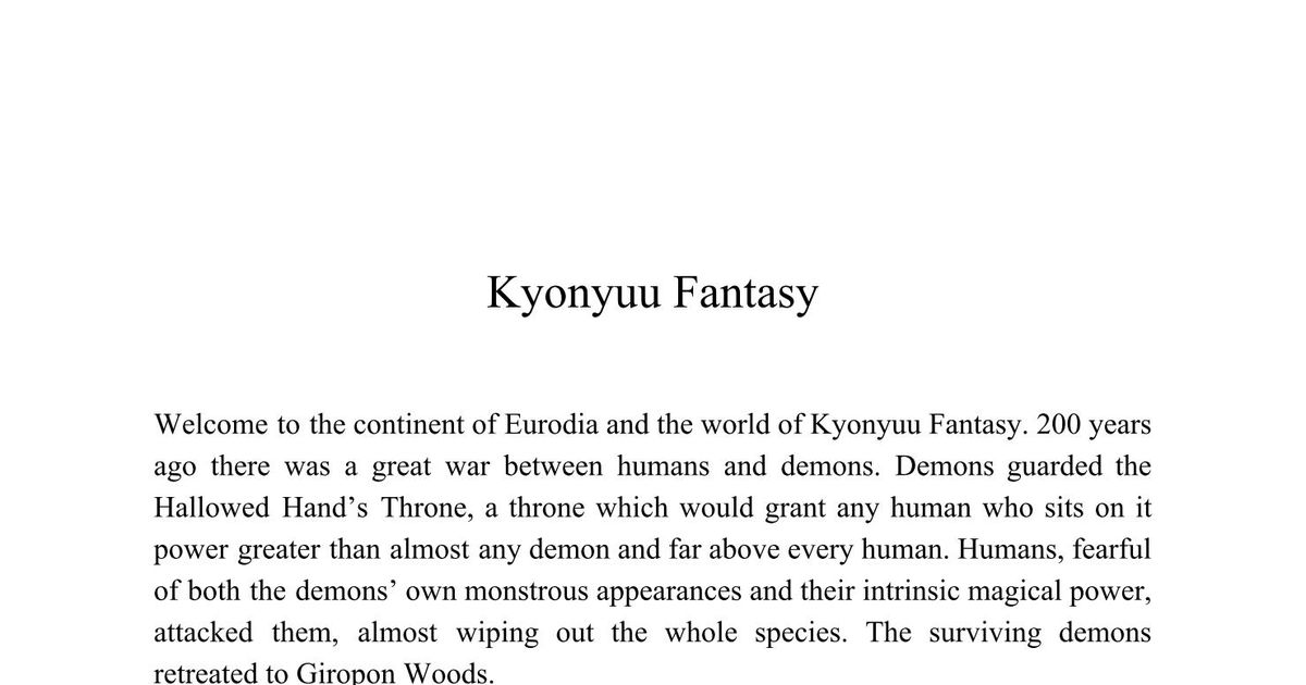 Kyonyuu Fantasy RPG Item BoardGameGeek
