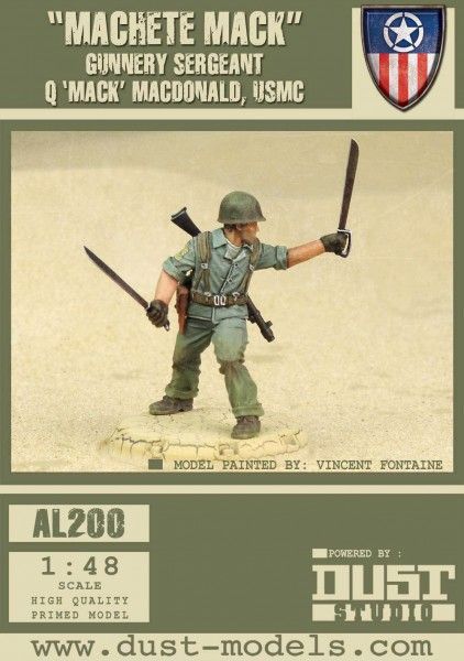 Dust Tactics: Gunnery Sergeant Q 'Mack' MacDonald – "Machette Mack"