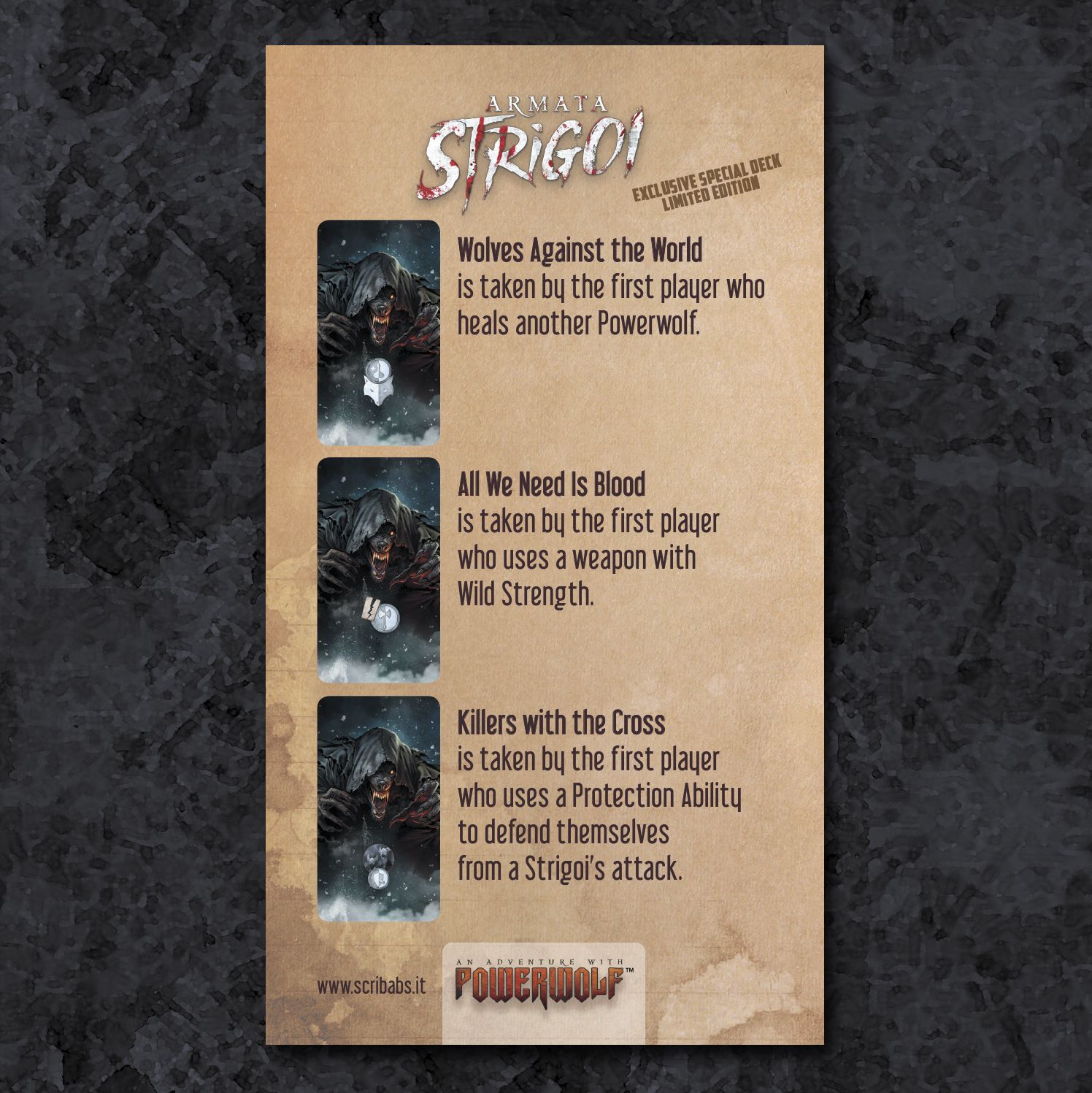 Armata Strigoi: Limited Deck Expansion + Handmade Painted Set doboz
