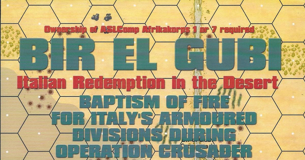 タイムセール 半額 Gubi el Bir Comp: ASL – Desert the in Redemption Italian ウォーゲーム