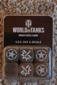 World of Tanks Miniatures Game: U.S.A. Dice and Decals